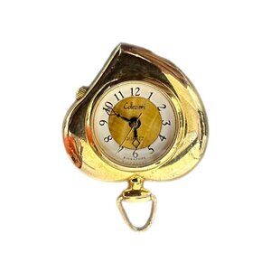 Collezioni Gold Tone Heart Pendant Watch NO CHAIN